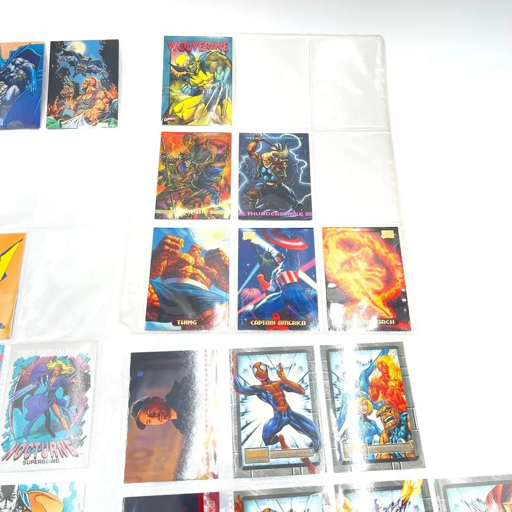 Superhero Random Lot of 30 Trading Cards Iron Man Spiderman Batman Variety